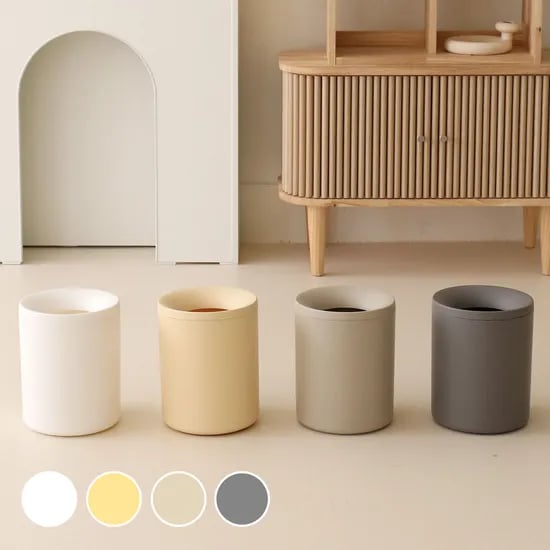 1+1 도넛빈 오픈형 휴지통 8L 4colors 국내생산
