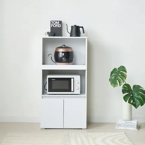 뮤즈 1200 LPM 전자렌지대 밥솥겸용 주방수납장 4colors