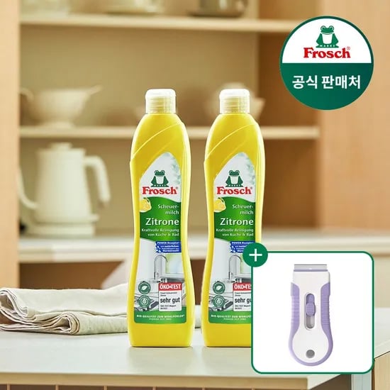 독일 다목적 레몬 인덕션클리너 500ml 2개 (스크래퍼 증정)