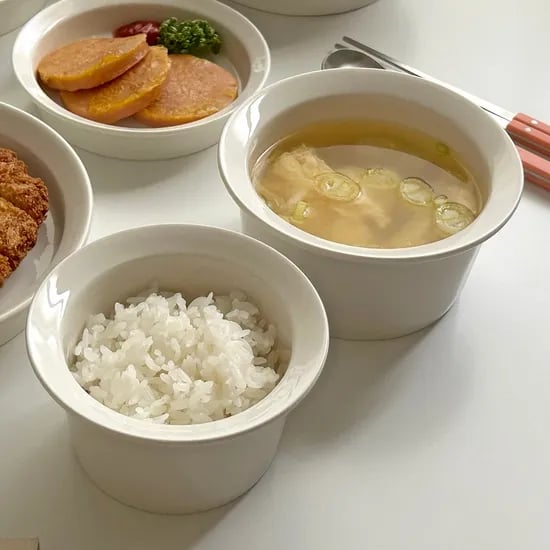 모던블랑 한식 공기대접세트 밥그릇 국그릇 신혼식기