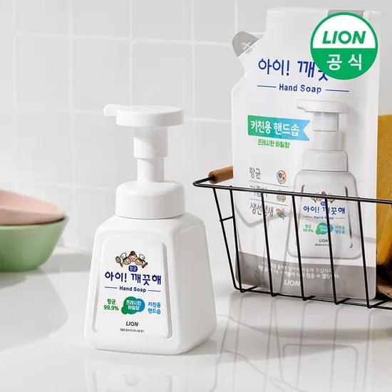 아이깨끗해 핸드워시 키친 용기 250ml 2개+리필 200ml 3개