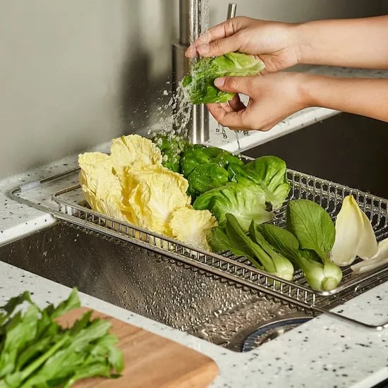 효율적인 싱크대 공간활용! 스텐 싱크플레이트(와이어)