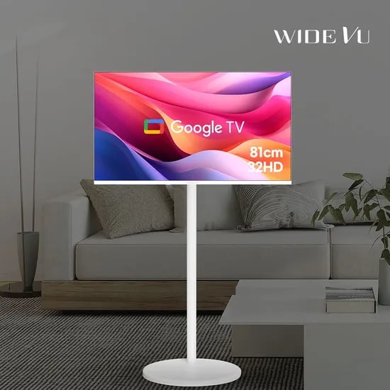 화이트에디션 구글스마트81cm(32인치)HDTV와이드무빙뷰 삼탠바이미 거치가능