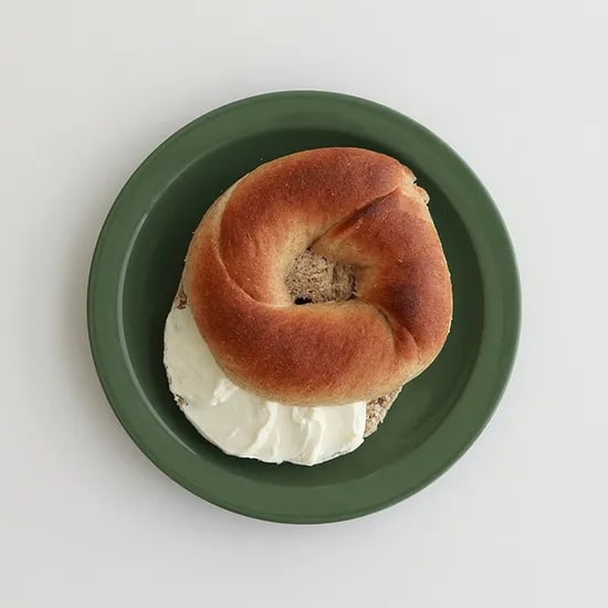오데뜨 그린 레터링 플레이트 큰 앞접시 19cm