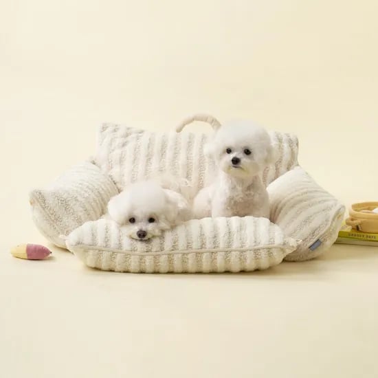 강아지 부클라인 오픈 방석 쿠션 2size 2colors