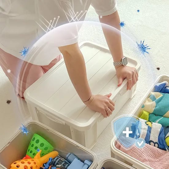먼지 습기 방어! 뉴코코맘 밀폐 아기옷정리함 리빙박스 옷장 장난감 인형 보관함 4size