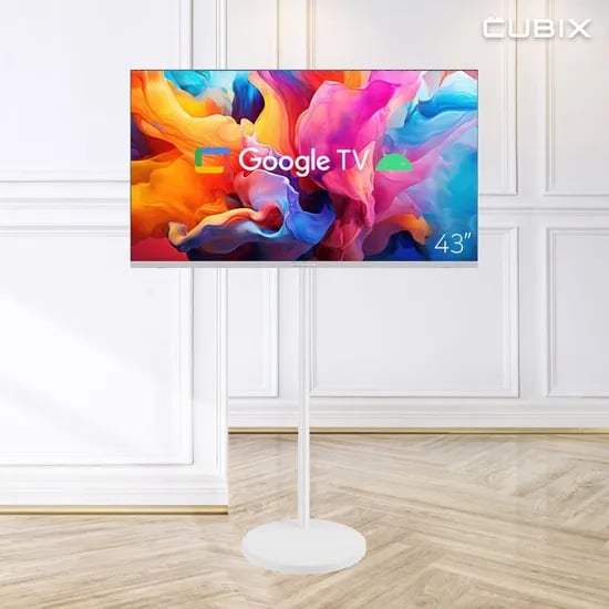 무빙큐빅스 화이트에디션 구글 스마트 43인치(109cm) FHD TV 삼탠바이미