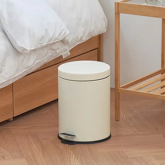셀렉트 무소음 페달휴지통 5L(원형)