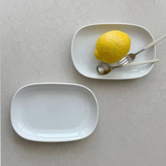 르블랑 사각접시 세트 2P MADE IN JAPAN
