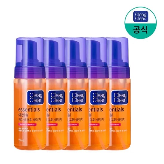 에센셜 훼이셜 포밍 클렌저 150mlx5