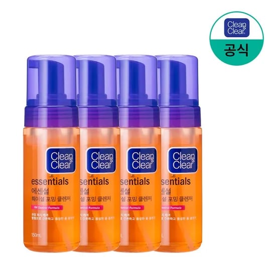 에센셜 훼이셜 포밍 클렌저 150mlx4