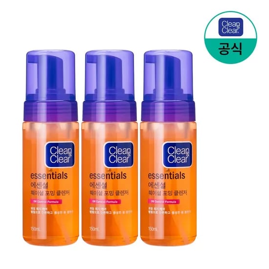 에센셜 훼이셜 포밍 클렌저 150mlx3