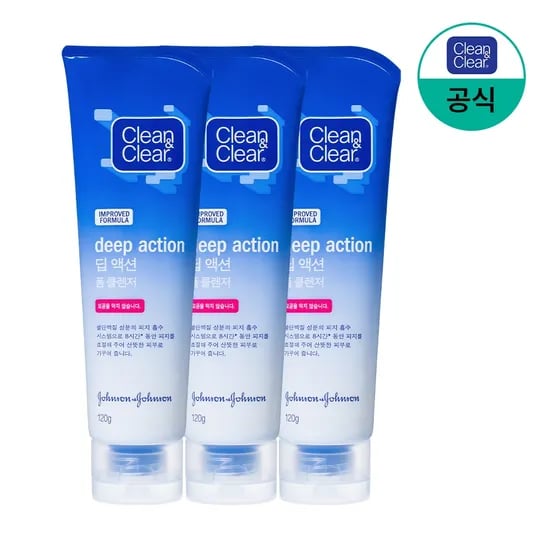 딥 액션 폼클렌저 120gx3