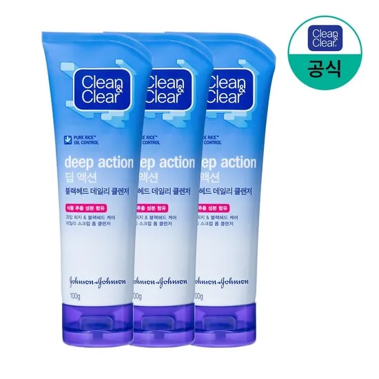 딥 액션 블랙헤드 데일리 클렌저 100gx3