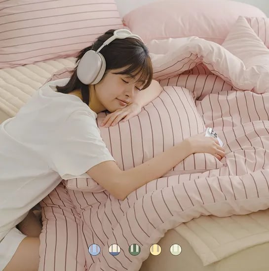 신규컬러! 말랑폭신 인더빌리지 복숭아촉감 먼지없는 사계절/여름냉감 차렵이불세트 SS/Q