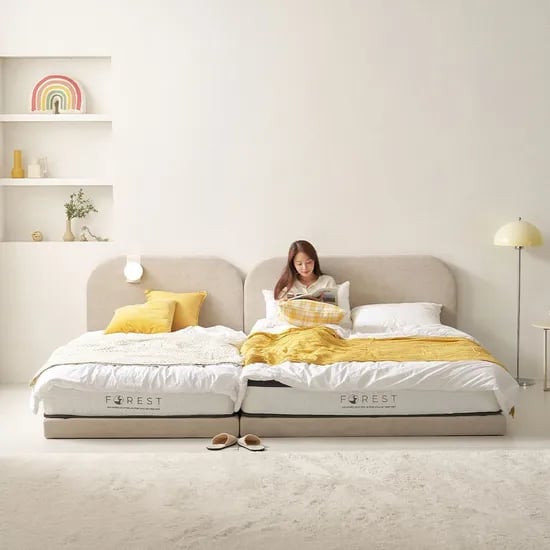 쿠폰가 159,000원 / 저상 패밀리침대 4인 가족 높은 평상형 SS/Q