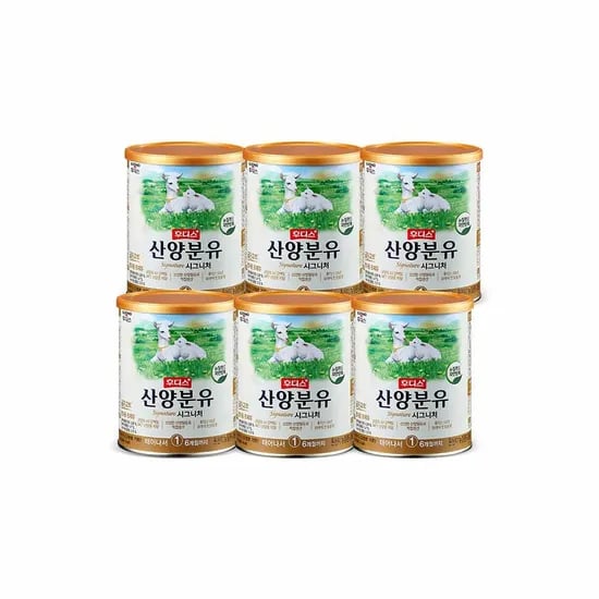 NEW 후디스 산양분유 시그니처 400g 1단계*6캔