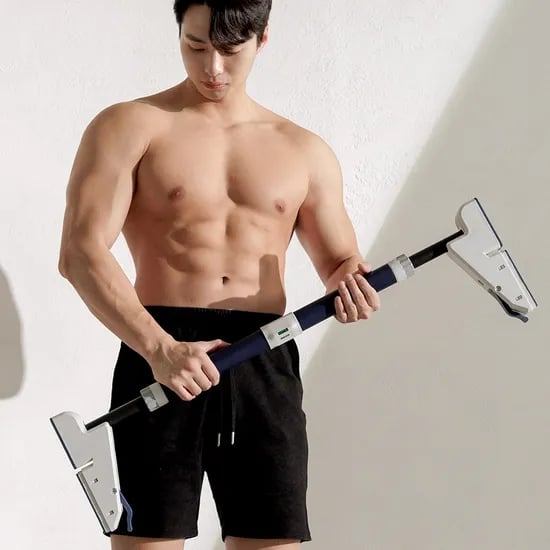 멜킨 문틀 철봉 가정용 턱걸이 운동기구 락튼타이탄 실내 풀업바 장축