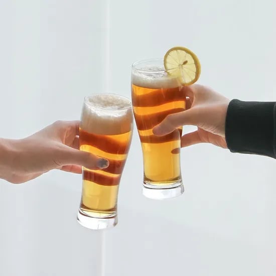 도요사사키 나마비루 비어글라스 2p세트 370ml 맥주잔 유리컵