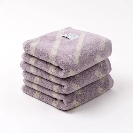 오가닉수건 퍼플그레이 네츄럴 185g 10p 먼지없는수건 고급