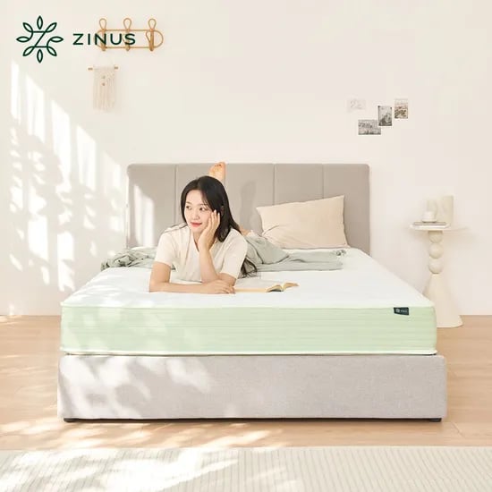 그린티 하이브리드 스프링 침대 매트리스 25cm (SS/Q)