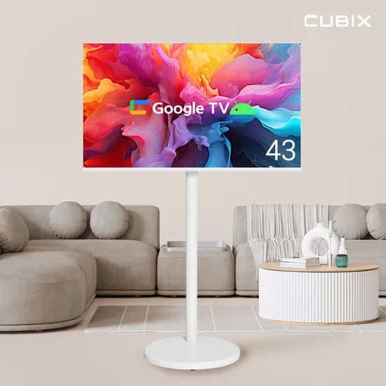 무빙큐빅스 화이트에디션 구글 스마트 43인치(109cm) 4K UHD TV 삼탠바이미