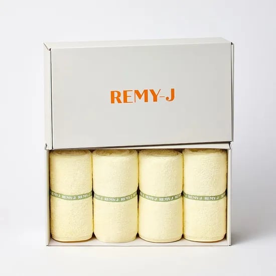레몬 밴딩페이스타올 250g 고급모달텐셀 (4p, 선물포장)