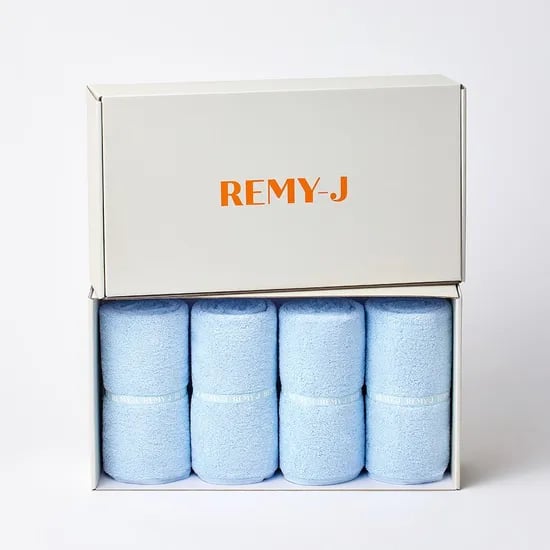 푸딩 밴딩페이스타올 250g 고급모달텐셀 (4p, 선물포장)