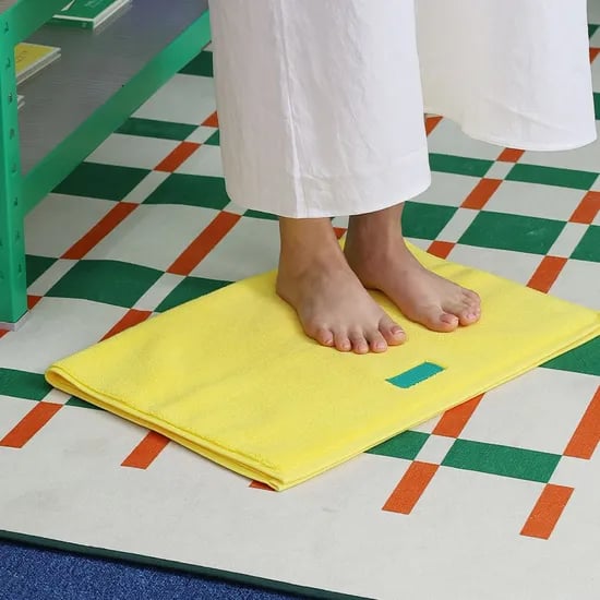 예쁜 욕실 발매트 주방매트 뛰어난 흡수력 망고 타올 풋매트 (+미끄럼방지 패드,선물포장)
