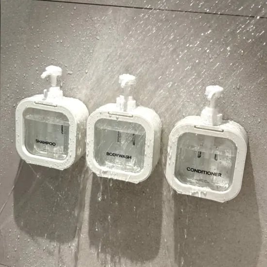 샴푸통 밑 물때 안 끼는 공중부양 욕실 디스펜서500ml (2+1) / 10%할인