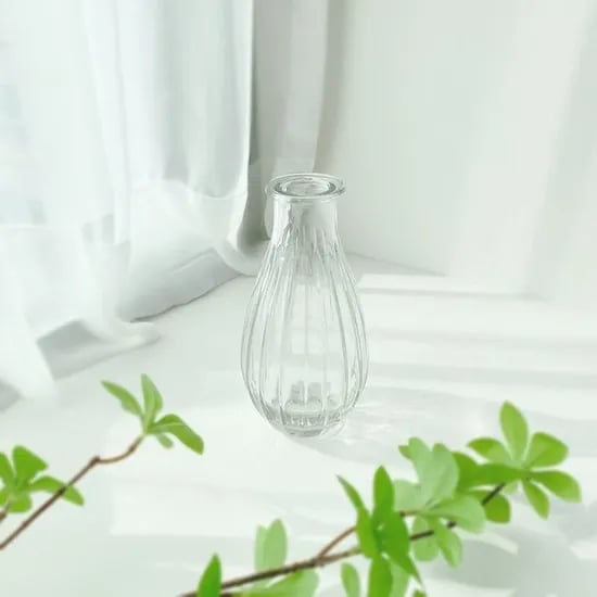미니 호리병 유리 화병 한송이 수경재배 꽃병 디퓨저병