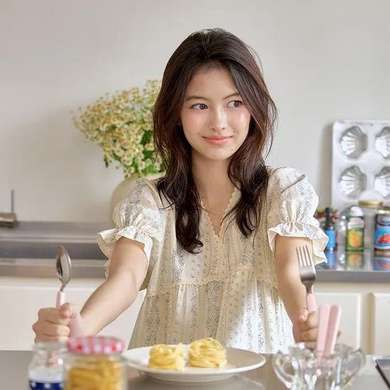 에스더 반팔 원피스 크림 (40수)