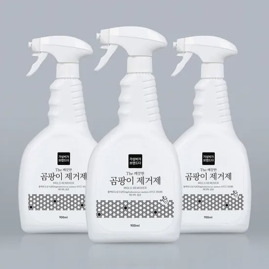 The 깨끗한 곰팡이제거제 대용량 900ML x 3개