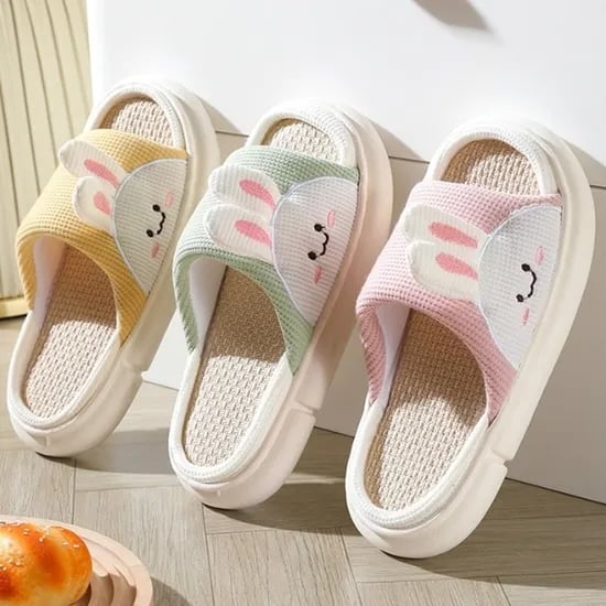 쿠션감 대박 버니베어 커플 슬리퍼 층간소음 거실화 5color