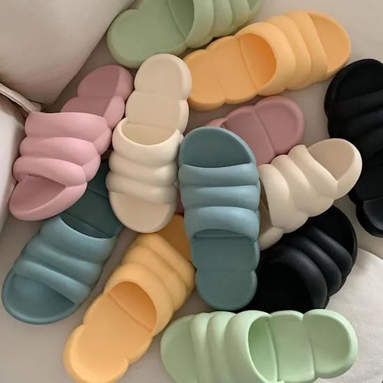 충격흡수! 뚱카롱 층간소음 방지 슬리퍼 실내화 거실화 5colors