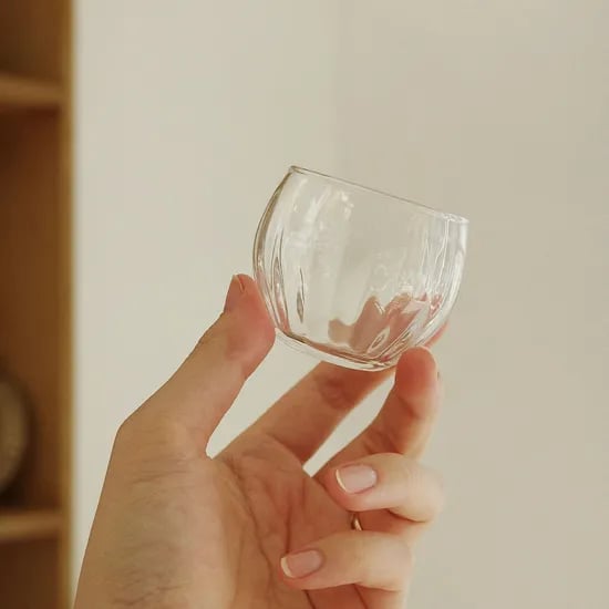 플리츠 라운드 술잔 소주잔