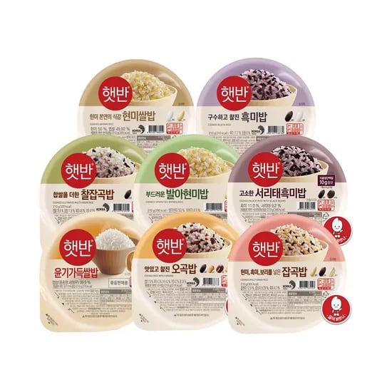 햇반 210g x36개+잡곡 210g x18개 골라담기