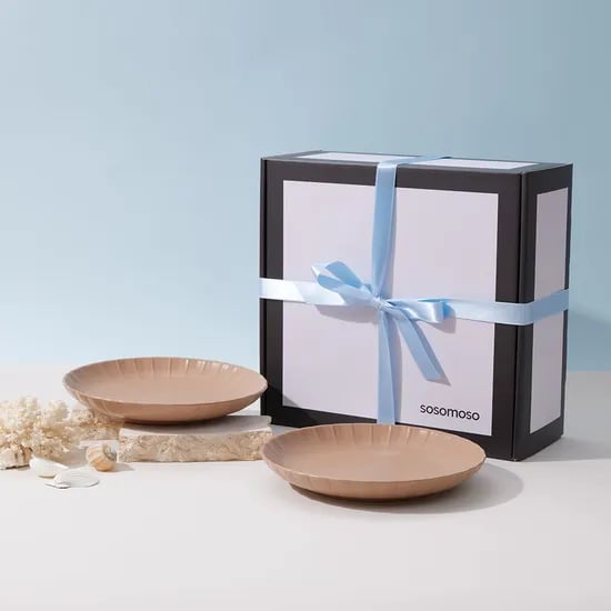가비 접시 중 19cm 2P 선물세트 (3colors) 감성 접시