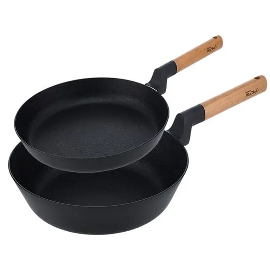 퓨어 우드 IH 프라이팬 20cm+궁중팬 26cm