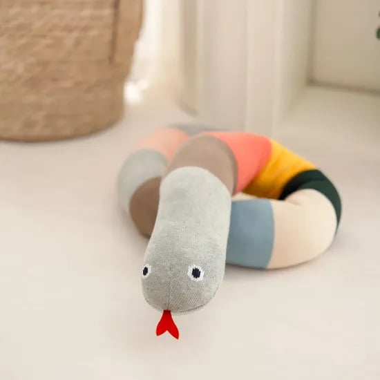 무지개 방울 뱀인형 아기 애착인형
