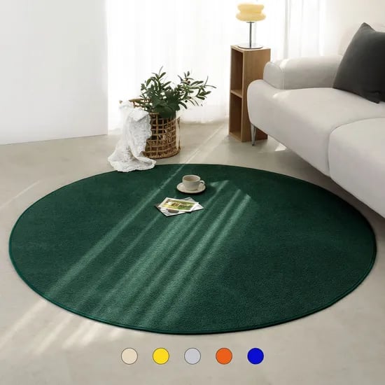 파스텔 워셔블 단모 원형 타원형 러그 카페트 14color (S급)