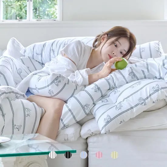 옥수수솜 항균 클래식 스트라이프 시리즈 베개커버