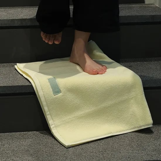 예쁜 욕실 발매트 주방매트 뛰어난 흡수력 레몬 타올 풋매트 (+미끄럼방지 패드,선물포장)