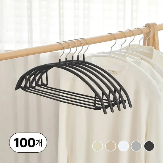 논슬립 어깨뿔방지 옷걸이 100p 5colors