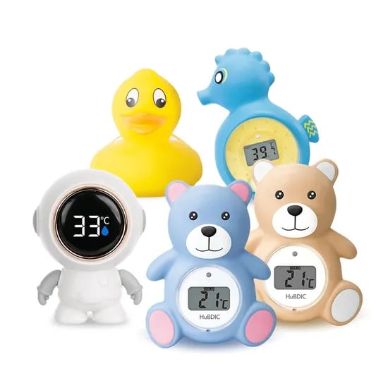 디지털 탕온도계 욕조 온도계 꼬마곰/오리/우주인 탕온계