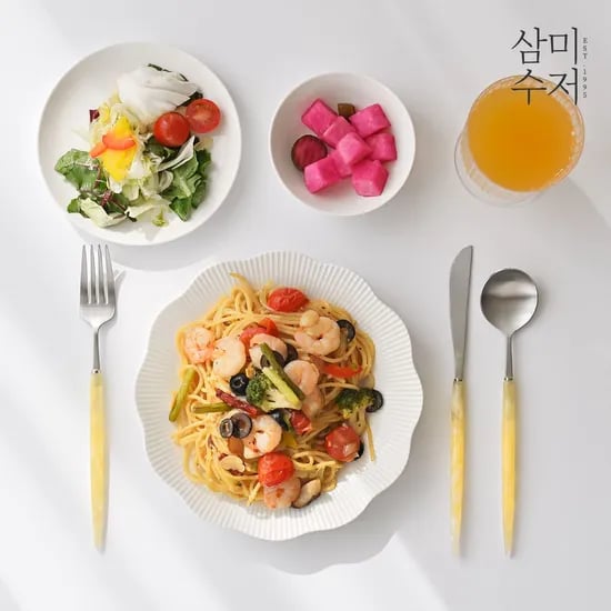 펄스모키 핸드메이드 아크릴 양식기세트 3P