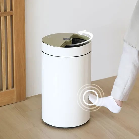 하프 스핀 자동 센서 휴지통 30L