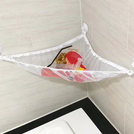 흡착식 욕실수납 화장실정리망 욕실정리망 욕실정리해먹