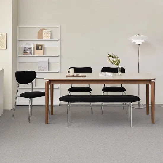 클리어런스 정상품 바치 세라믹 원목식탁테이블 1400/1800(의자선택)