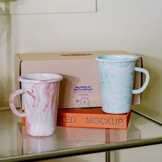 마블웨이 핸들 롱텀블러 450ML 2P GIFT BOX (2 TYPE)